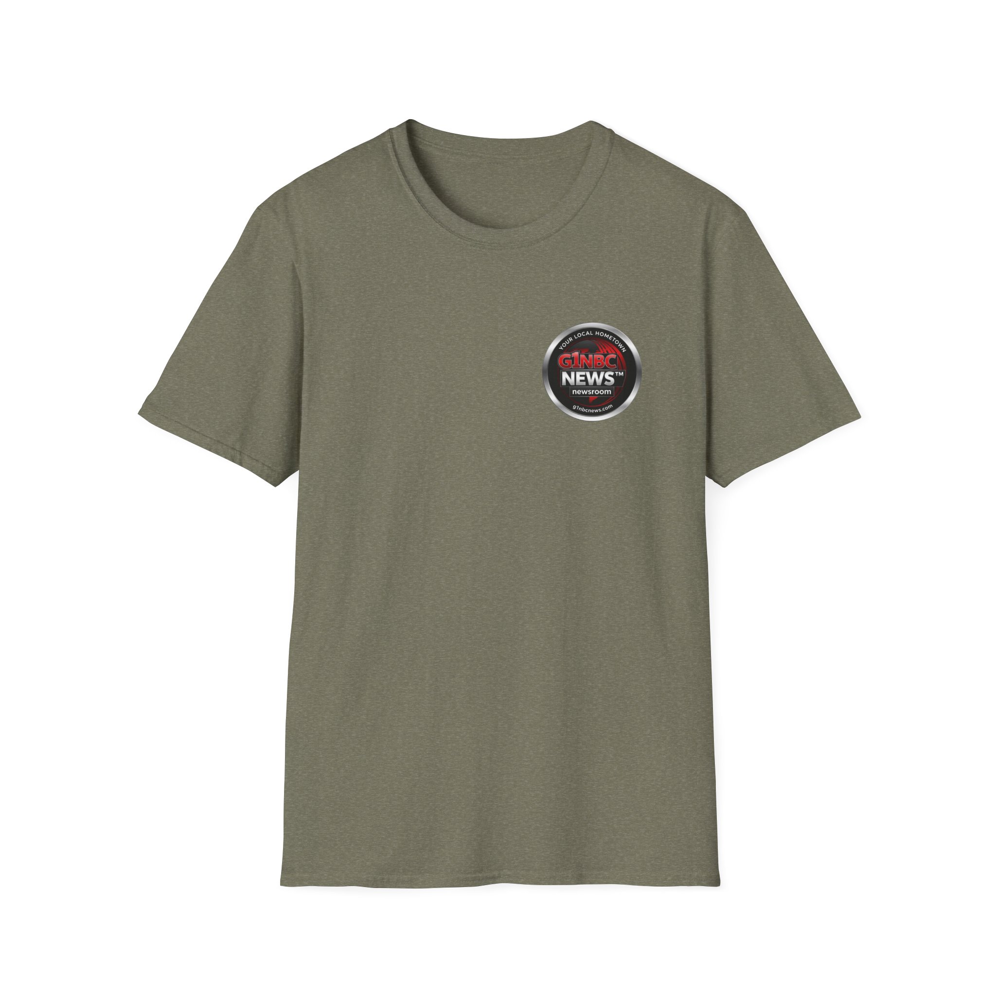 G1NBC News Softstyle T-Shirt, Community Shirt, Casual Wear, Gift for News Lovers, Hometown Pride, Comfortable Tee - Image 3